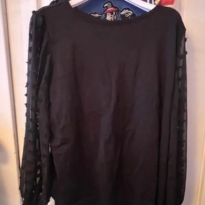 Black mesh crewneck sweater brand new size 3XL!!!